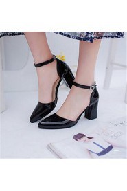Women's Shoes Chunky Heel Heels Heels Party & Evening / Dress Black / Pink / Gray