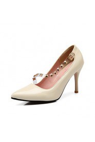 Women's Shoes Stiletto Heel Heels / Pointed Toe Heels Wedding / Party & Evening / Dress Black / Red /Beige /White