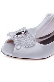 Women's Wedding Shoes Peep Toe / Platform Sandals Wedding / Party & Evening / Dress Silver / Champagne