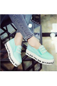 Women's Shoes Canvas Platform Creepers Fashion Sneakers Athletic / Casual Black / Blue / White