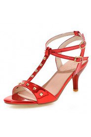 Women's Shoes Stiletto Heel /Sling back/Open Toe Heels Sandals Office & Career/Dress Pink/Red/Silver/Gray/Gold