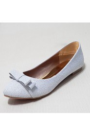Women's Shoes Glitter Flat Heel Ballerina Flats Wedding/Outdoor/Party & Evening/Dress/Casual Silver