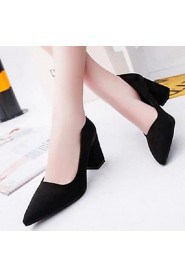 Women's Shoes Slip On Pointed Toe Pump Chunky Heel Heels Heels Office & Career / Dress