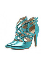 Women's Shoes Stiletto Heel Heels / Pointed Toe Sandals / Heels Party & Evening / Dress Blue / Pink / Silver