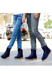 Women's Shoes Snow Boots Low Heel Leather Ankle Boots with Lace-up for Lovers More Colors available