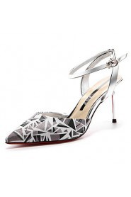 Women's Shoes Synthetic Stiletto Heel Heels Heels Wedding / Office & Career / Party & Evening/Dress/Casual Black/Red