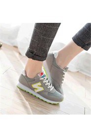 Women's Shoes Canvas Flat Heel Comfort Fashion Sneakers Outdoor / Casual Black / Green / Red / Gray