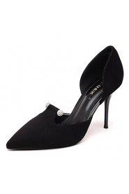 Women's Shoes Synthetic Stiletto Heel Heels Heels Wedding/Office & Career/ Party & Evening/Dress/Casual Black/Gray