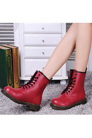 Women's Shoes Leather Platform Platform / Cowboy / Western Boots / Snow Boots / Riding Boots / Motorcycle Boots