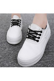 Women's Shoes Flat Heel Round Toe Fashion Sneakers Casual Black/Green/White