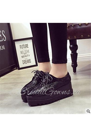 Women's Shoes Platform Creepers Fashion Sneakers Outdoor / Casual Black