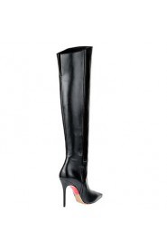 Women's Shoes Leatherette Stiletto Heel Fashion Boots / Pointed Toe Boots Wedding / Office & Career