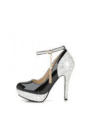 Women's Shoes Stiletto Heel Heels/Platform/Round Toe Pumps/Heels Wedding/Party & Evening/Dress Black/Red/White