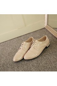 Women's Shoes Leatherette Low Heel Heels Flats Wedding / Office & Career / Party & Evening Black / Blue