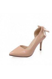 Women's Shoes Leatherette Stiletto Heel Heels Heels / Dress / Casual Black / Pink / Purple / Red / Almond