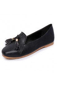 Women's Shoes Leatherette Flat Heel Comfort / Ballerina Flats Office & Career / Work & Duty / Casual Black / White