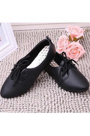 Women's Shoes Flat Heel Pointed Toe Oxfords Casual Black/White