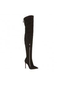 Women's Shoes Fleece Stiletto Heel Fashion Boots Boots Office & Career / Party & Evening / Dress Black