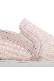 Women's Shoes Platform Platform / Comfort Loafers Outdoor / Dress / Casual Black / Pink / White