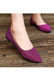 Women's Shoes Flat Heel Boat/Comfort Flats Outdoor/Office & Career/Dress Black/Blue/Green/Purple/Red
