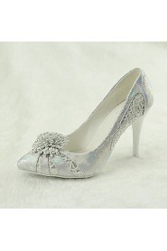 Women's Wedding Shoes Heels / Pointed Toe Heels Wedding / Party & Evening / Dress Silver