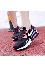 Women's Shoes Canvas Flat Heel Comfort Athletic Shoes Outdoor / Athletic Black / Pink / Red