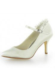 Women's Wedding Shoes Heels Heels Wedding Black/Blue/Yellow/Pink/Purple/Red/Ivory/White/Silver/Champagne