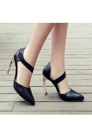 Women's Shoes Stiletto Heel Heels / Pointed Toe Heels Casual Black / White / Orange