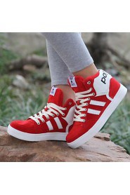 Women's Shoes Color Matching Fashion Leisure Dunk High Flat Heel Comfort Fashion Sneakers Outdoor / Athletic