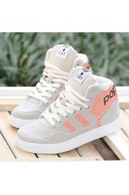 Women's Shoes Color Matching Fashion Leisure Dunk High Flat Heel Comfort Fashion Sneakers Outdoor / Athletic