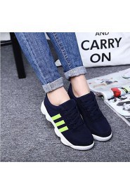 Women's Shoes Wedge Heel Comfort Running Fashion Sneakers Outdoor / Athletic / Casual Black / Blue / Red
