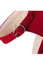 Women's Shoes Heel Heels / Pointed Toe Sandals / Heels Office & Career / Dress / Casual Black / Blue / Red
