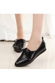 Women's Shoses Flat Heel Lace Up Comfort / Pointed Toe Fashion Sneakers Office & Career / Casual