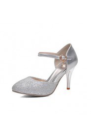 Women's Shoes Stiletto Heel Pointed Toe Pumps/Heels Party & Evening Silver/Gold