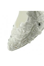 Women's Wedding Shoes Pointed Toe Stiletto Heel Wedding / Dress White