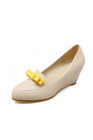 Women's Shoes Leatherette Wedges / Comfort / Round Toe / Closed Toe Flats / Loafers Outdoor /
