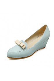 Women's Shoes Leatherette Wedges / Comfort / Round Toe / Closed Toe Flats / Loafers Outdoor /
