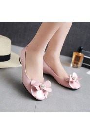 Women's Shoes PU Flat Heel Moccasin / Comfort / Round Toe / Closed Toe Flats Office & Career / Dress / Casual