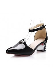 Women's Shoes Chunky Heel Heels / Pointed Toe Heels Casual Black / Pink / White