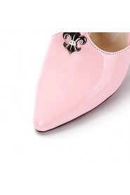 Women's Shoes Chunky Heel Heels / Pointed Toe Heels Casual Black / Pink / White