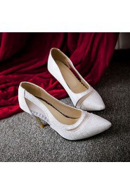Women's Shoes Glitter Stiletto Heel Heels / Pointed Toe Heels Casual Black / Silver / Gold
