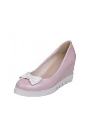 Women's Shoes Wedge Heel Wedges / Platform Heels Party & Evening / Dress / Casual Blue / Pink / Beige
