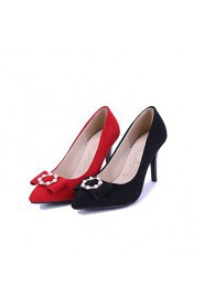 Women's Shoes Stiletto Heel/Pointed Toe Heels Party & Evening/Dress Black/Red