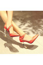 Women's Shoes Synthetic Stiletto Heel Heels/Basic Pump Pumps/Heels Office & Career/Dress/Casual Black/Red/White