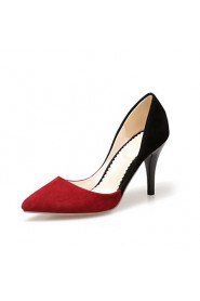 Women's Shoes Stiletto Heel Heels/Pointed Toe Heels Party & Evening/Dress Black/Red