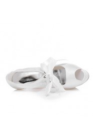 Women's Wedding Shoes Heels / Platform Heels Wedding / Dress Ivory / White