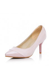 Women's Shoes Stiletto Heel Heels / Pointed Toe / Cap-Toe Heels Casual Black / Pink