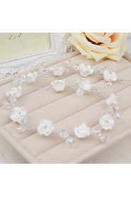 Women's / Flower Girl's Crystal / Alloy Headpiece-Wedding / Special Occasion / Casual Flowers / Hair Pin White