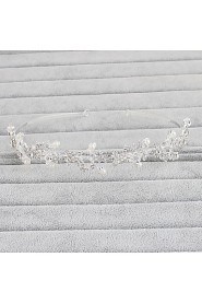 Women's Pearl / Rhinestone Headpiece-Wedding / Special Occasion / Casual / Office & Career / Outdoor Headbands 1 Piece Clear Round