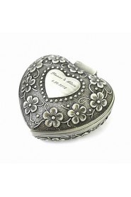 Personalized Elegant Heart-shaped Decorative Pattern Tin Alloy Women's Jewelry Box
